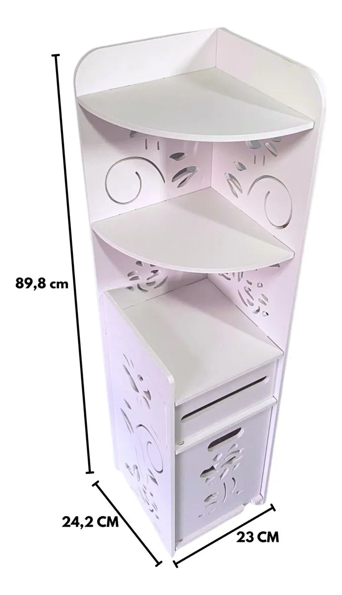 Organizador Esquinero Baño Mueble De Madera