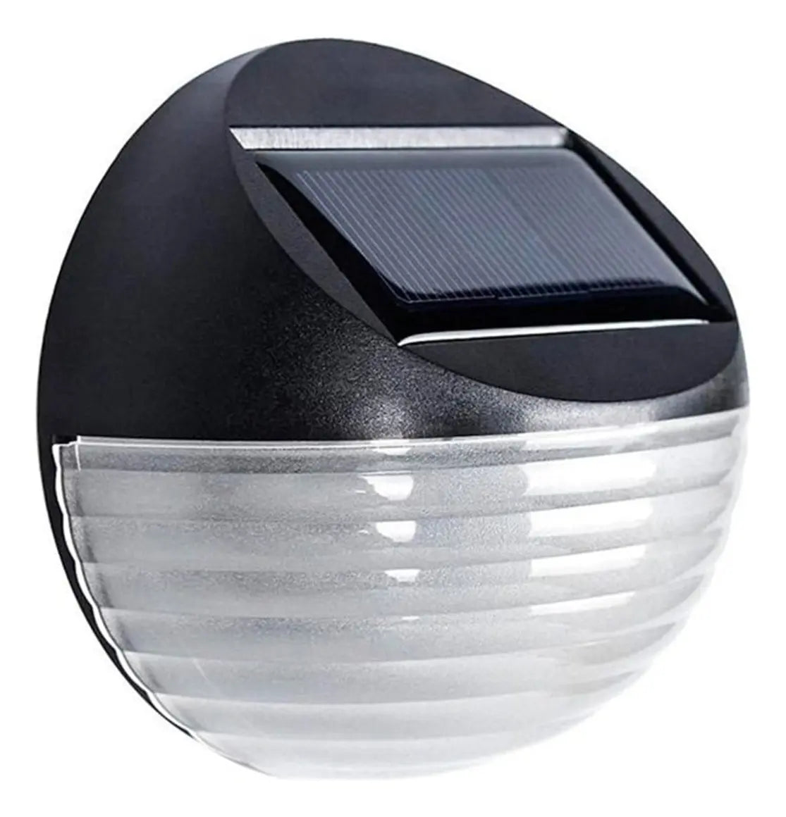 Lampara Solar Farol Redondo Sensor Luz Aplique Caminero