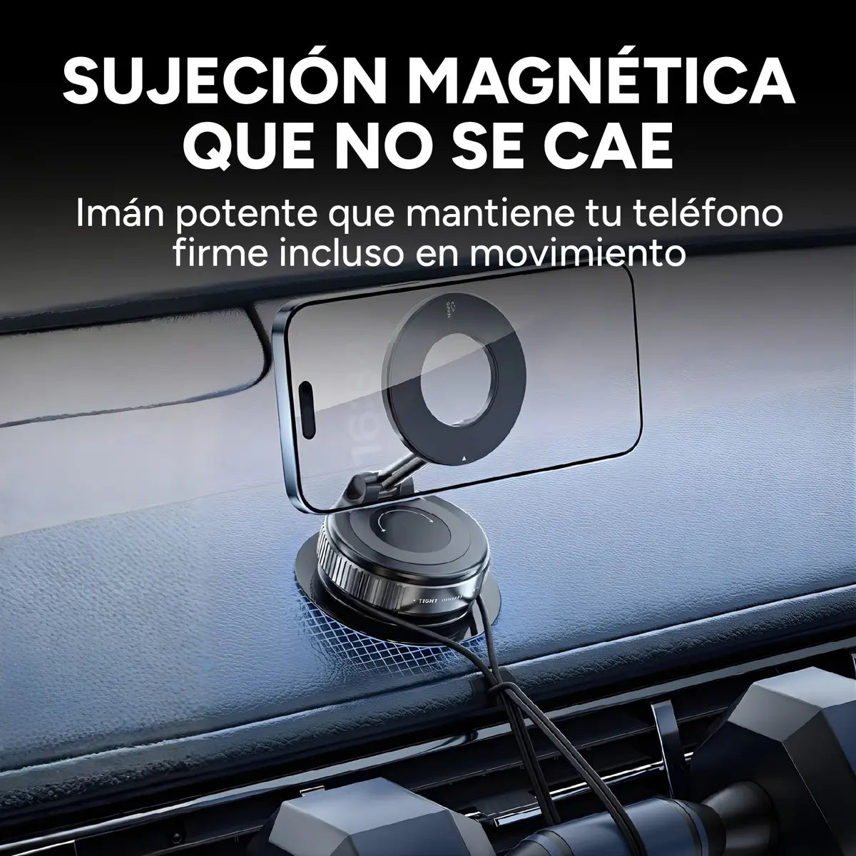 Soporte Magnético 360° Celular Auto Escritorio Firme Premium