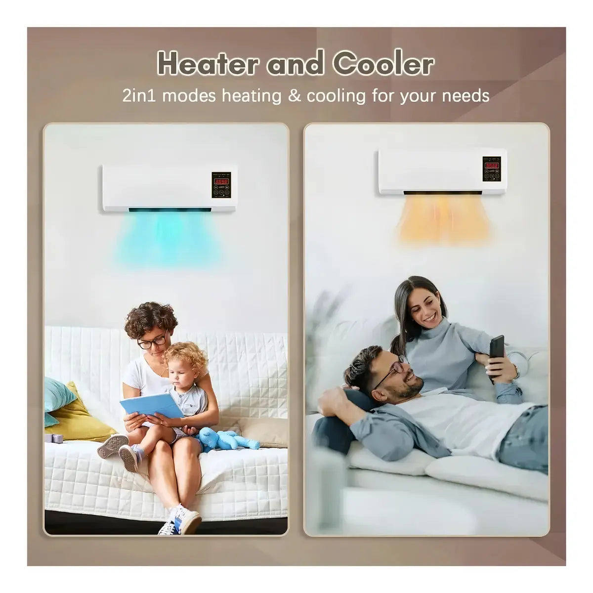 Calefactor Para Pared Eléctrico Y Refrigeración Hogar