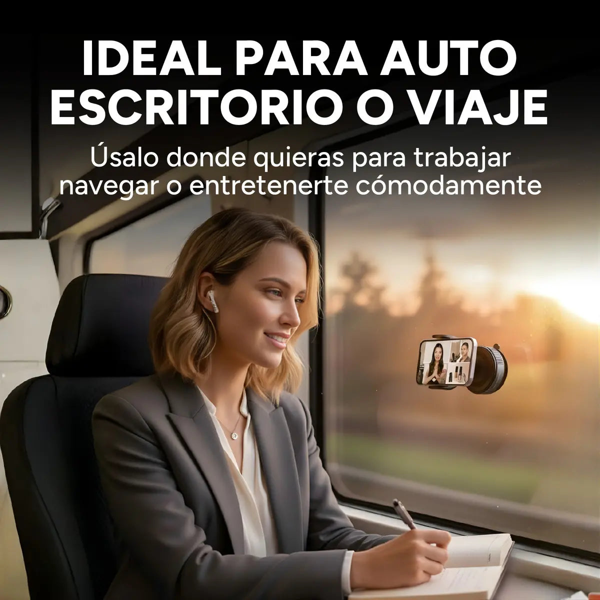 Soporte Magnético 360° Celular Auto Escritorio Firme Premium