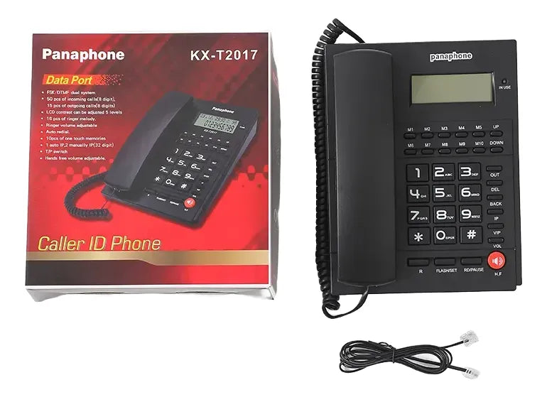 Telefono Fijo Kx-t2017 Con Pantalla Y Altavoz