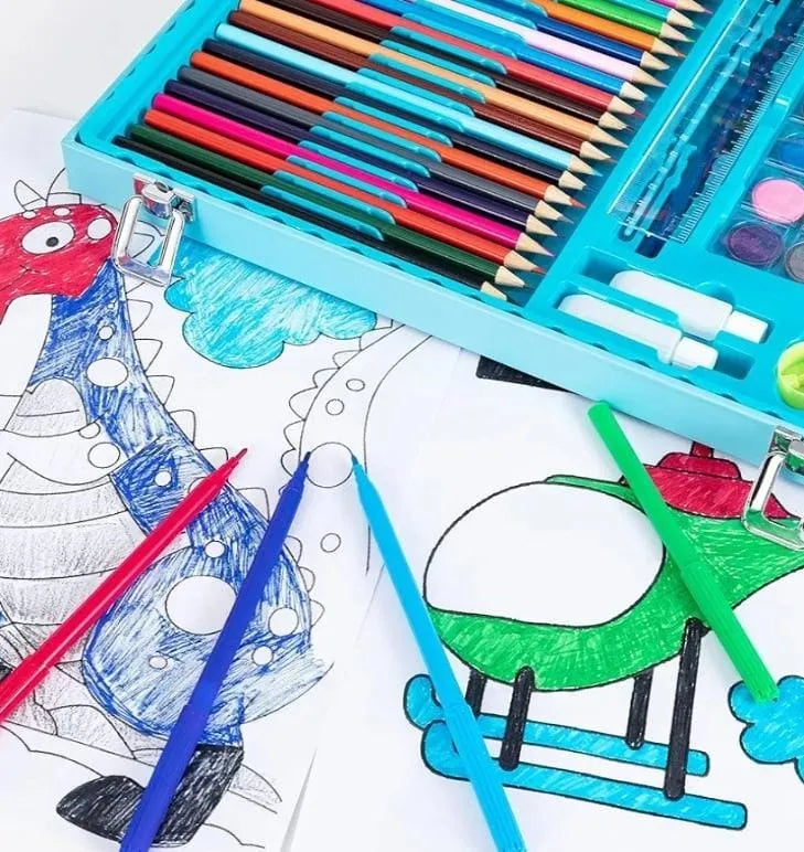 Valija Set Arte Escolar Maletin Didáctico 150 Piezas