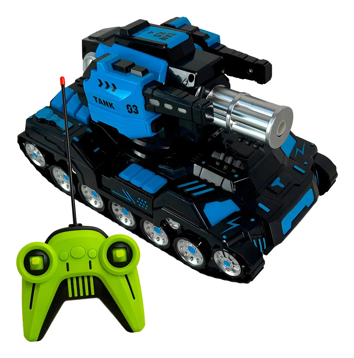 Auto Tanque Control Remoto Lanza Balas Hidrogel Recargable A