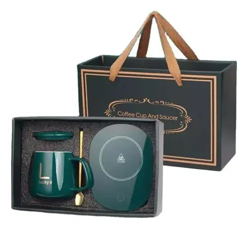 Taza Cerámica Con Calentador Inteligente Líquidos Usb