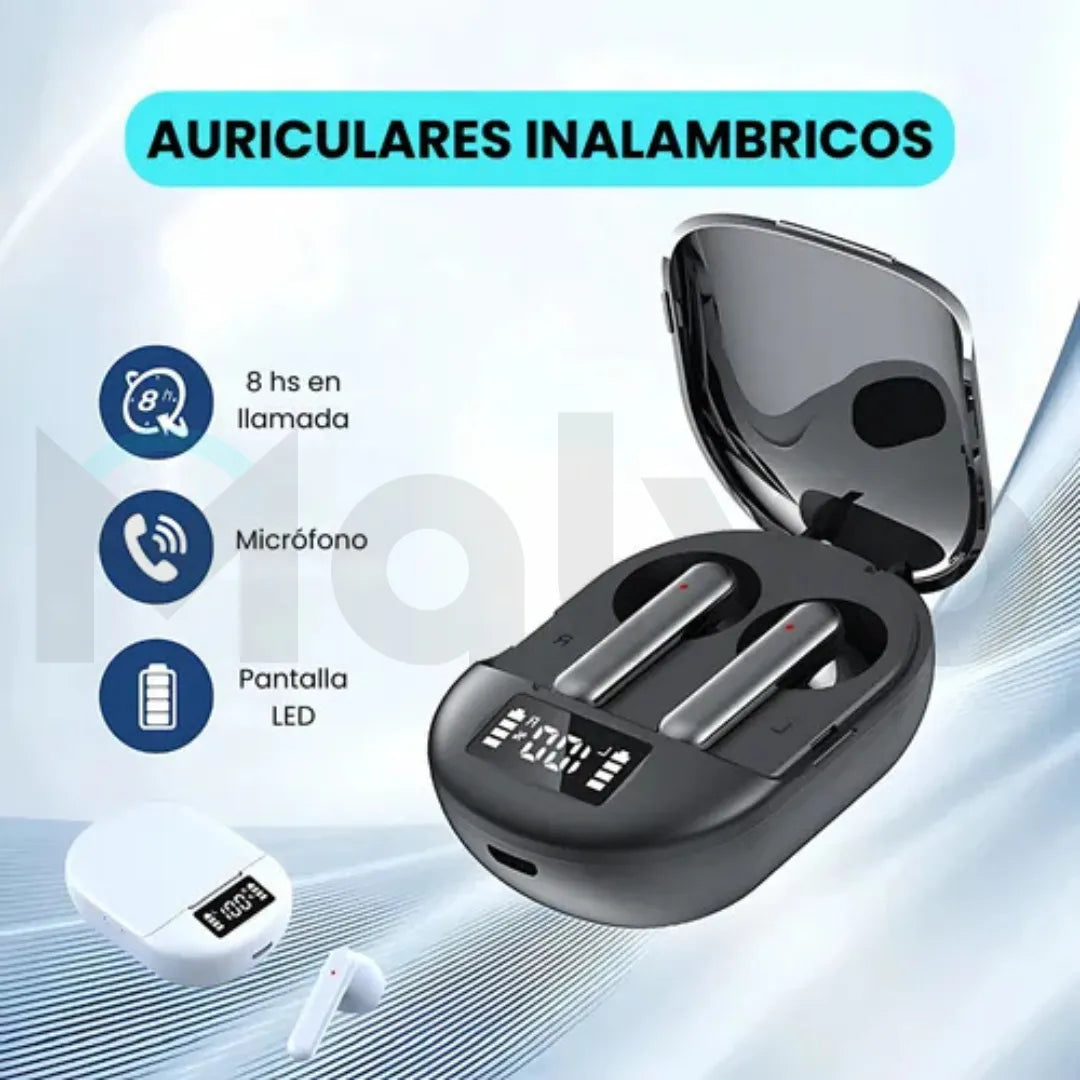 Auricular Bluetooth Con Display Portátil Diseño Moderno