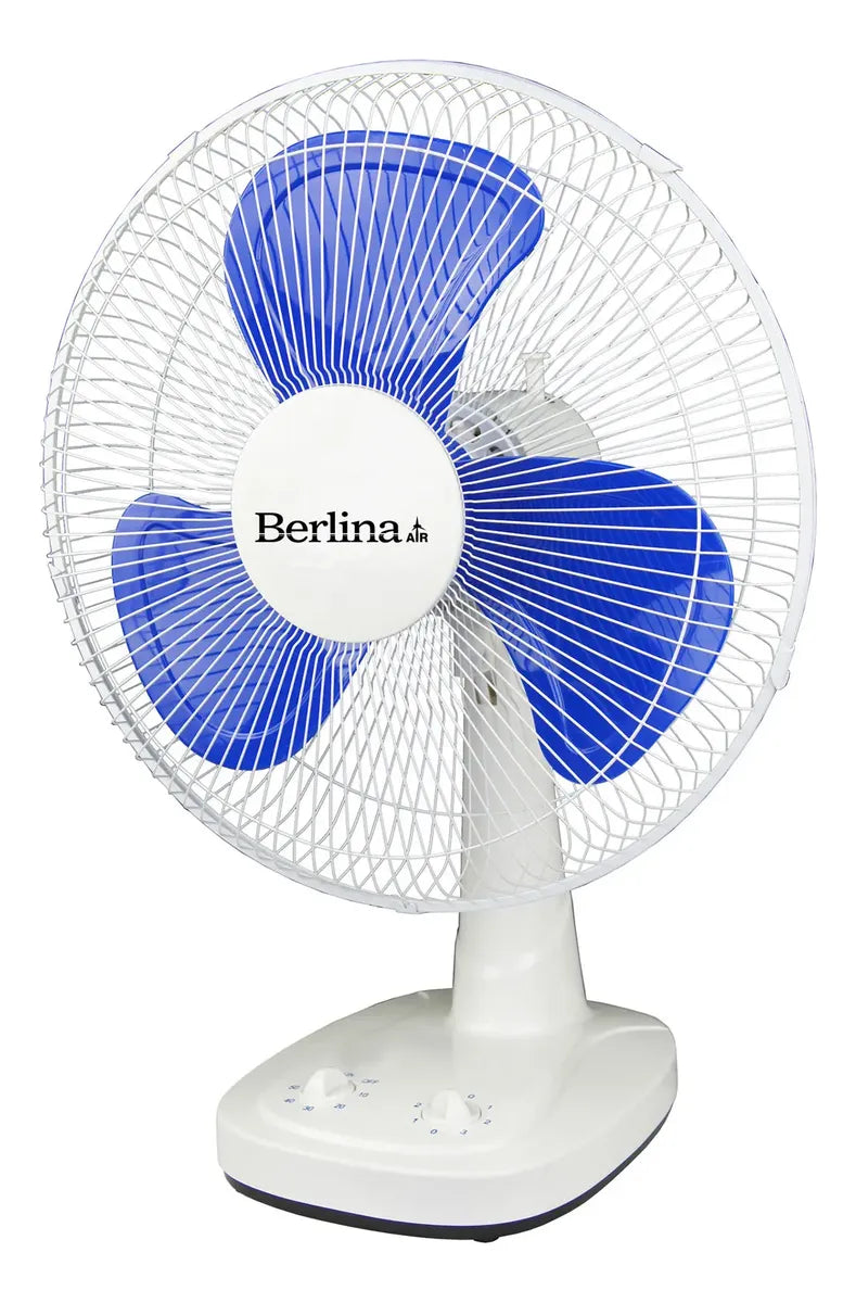 Ventilador De Mesa Berlina Blanco De 3 Aspas 3 Velocidades