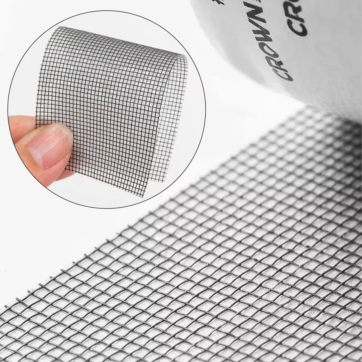 Cinta Adhesiva De Fibra De Reparar Tejido Mosquitero