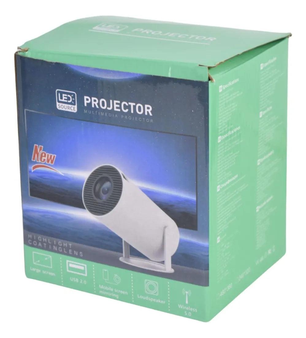 Proyector Led Portatil Hd 13x10x9.5cm