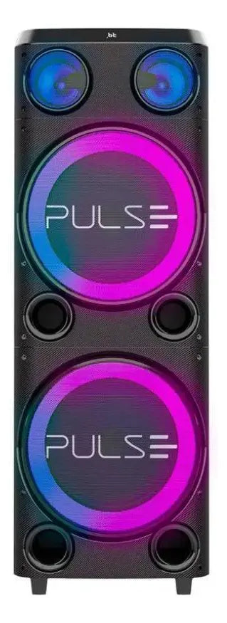 Altavoz Bivolt Torre Double 12 Pulse Black de 2300 W