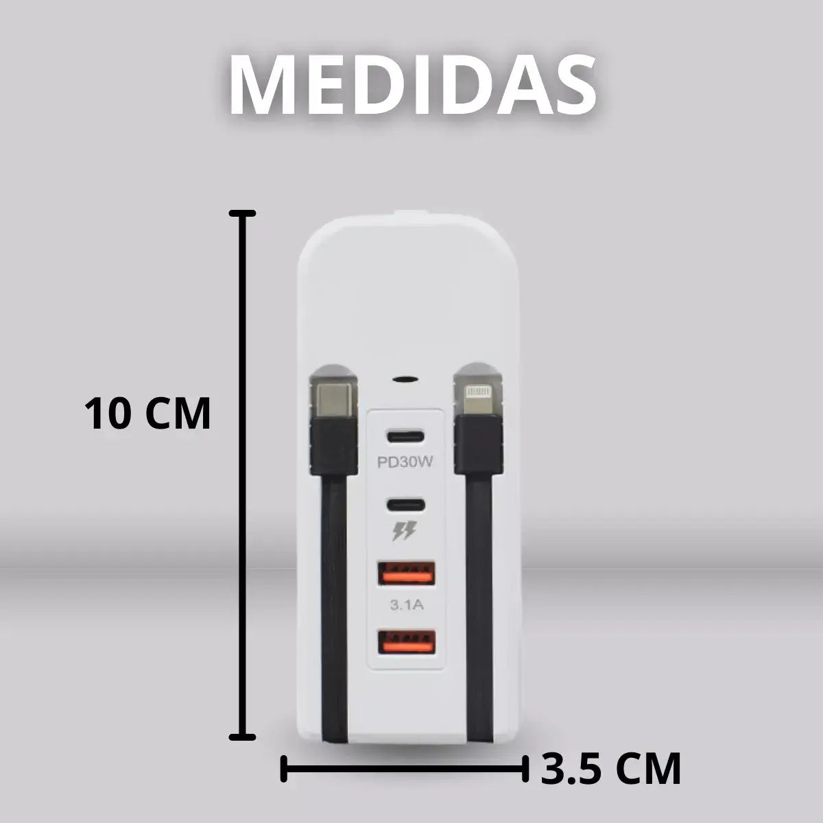 Cargador Carga Rápida 6 Puertos Usb Multicontacto