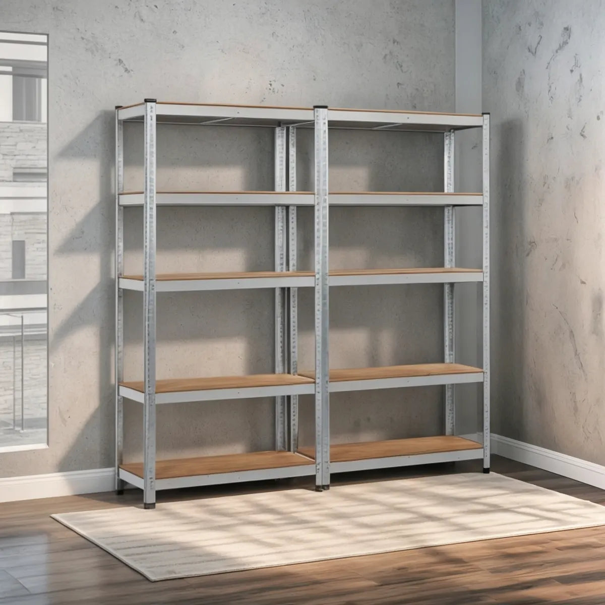 Estantería Acero Galvanizada Encastrable Reforzada 90x40x180