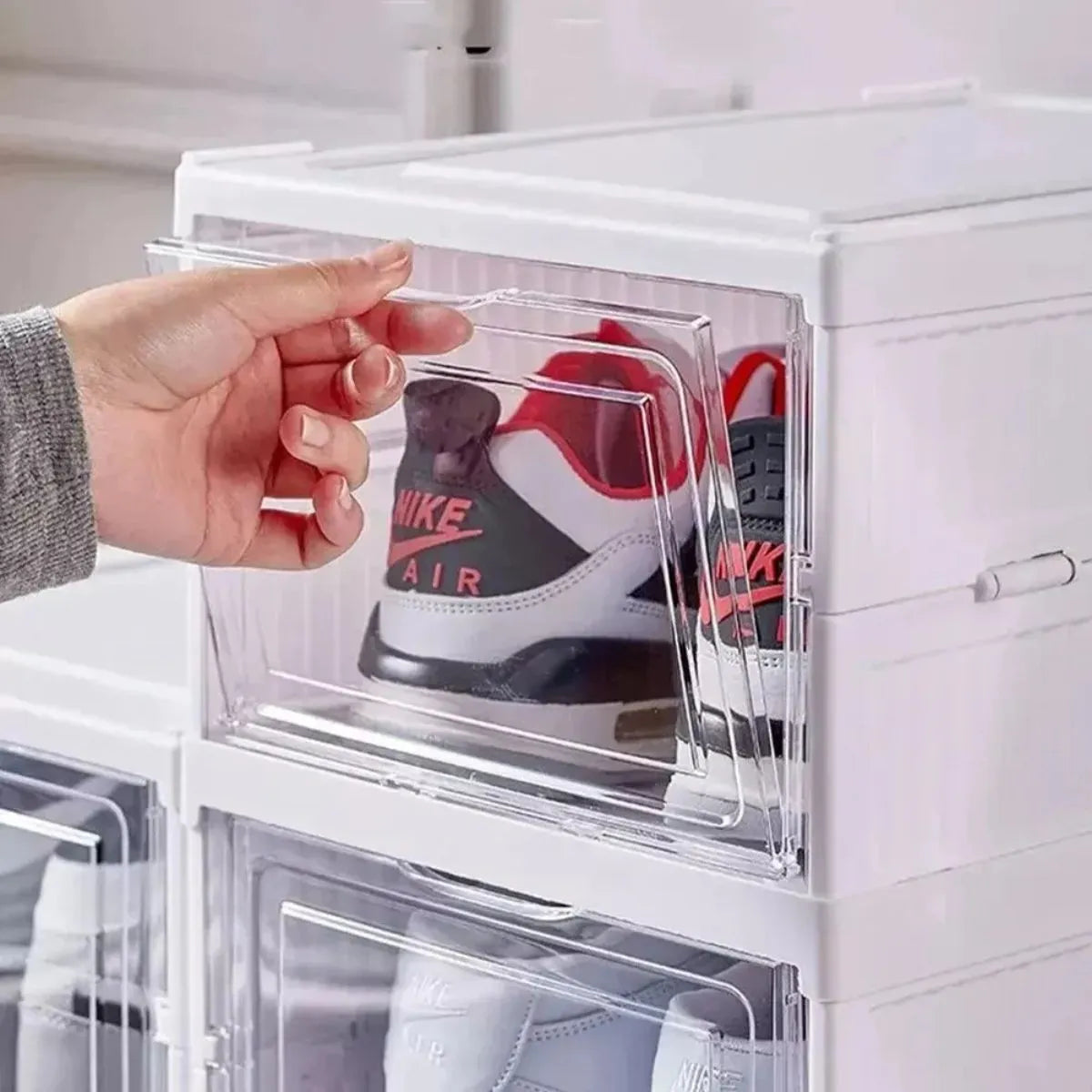 Zapatera Plegable Organizador De Zapatos Con Tapas Y Puertas