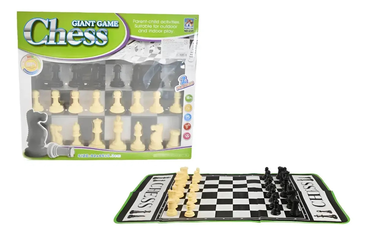 Ajedrez Gigante Valija Plastico Medidas 92x65x0.3cm