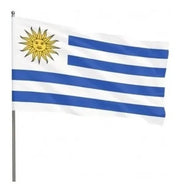 Bandera de uruguay para mano