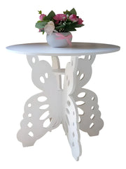 Mesa Decorativa Con Diseño De Mariposa, Mesa Centro De Salón