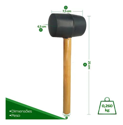 Martillo De Goma Para Trabajos De Reparación De Suelos Y Uña