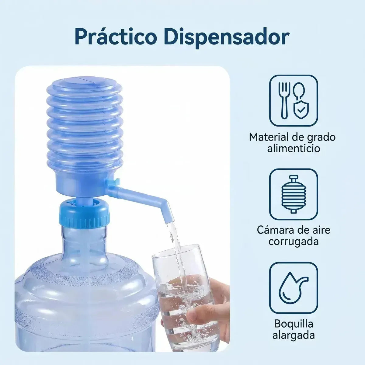 Bomba Manual Para Garrafón De Agua Potable, Dispensador Bomba De Presión