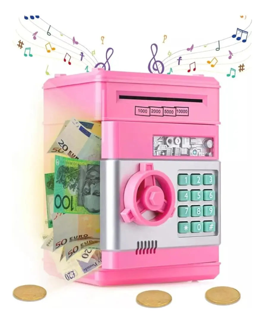 Alcancia caja fuerte automática 19x13cm