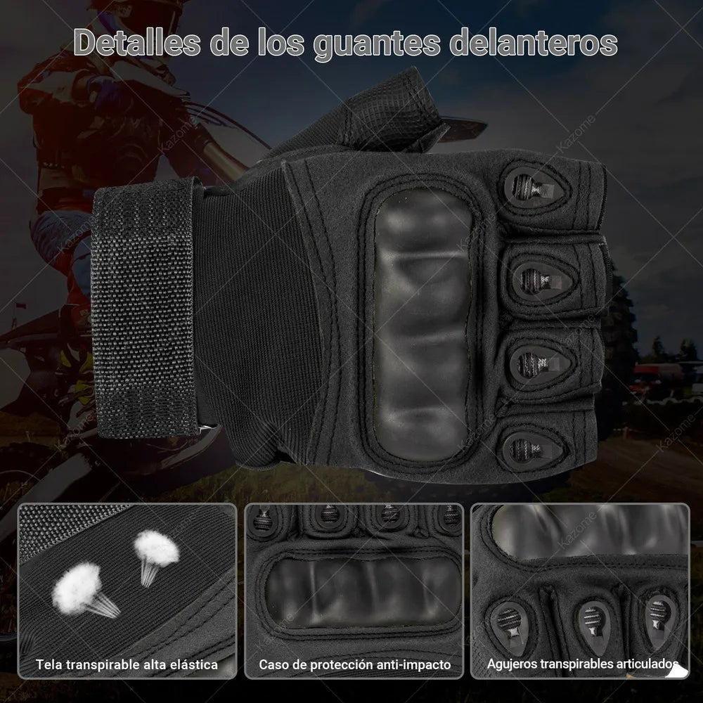 Guantes Tácticos Medio Dedo Para Moto