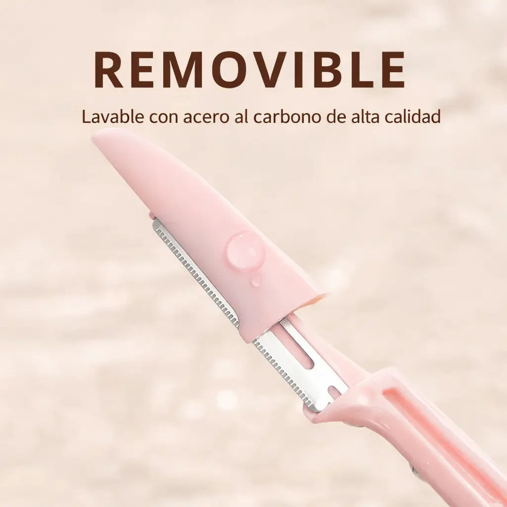 Set X5 Perfilador Facial Mujer Cejas Y Vello Facial Plegable