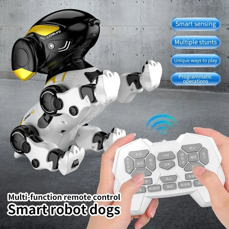 Robot Perro Interactivo Comandos De Voz Y Control Remoto