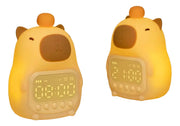 Lampara Veladora Nocturna Reloj Alarma Capibara