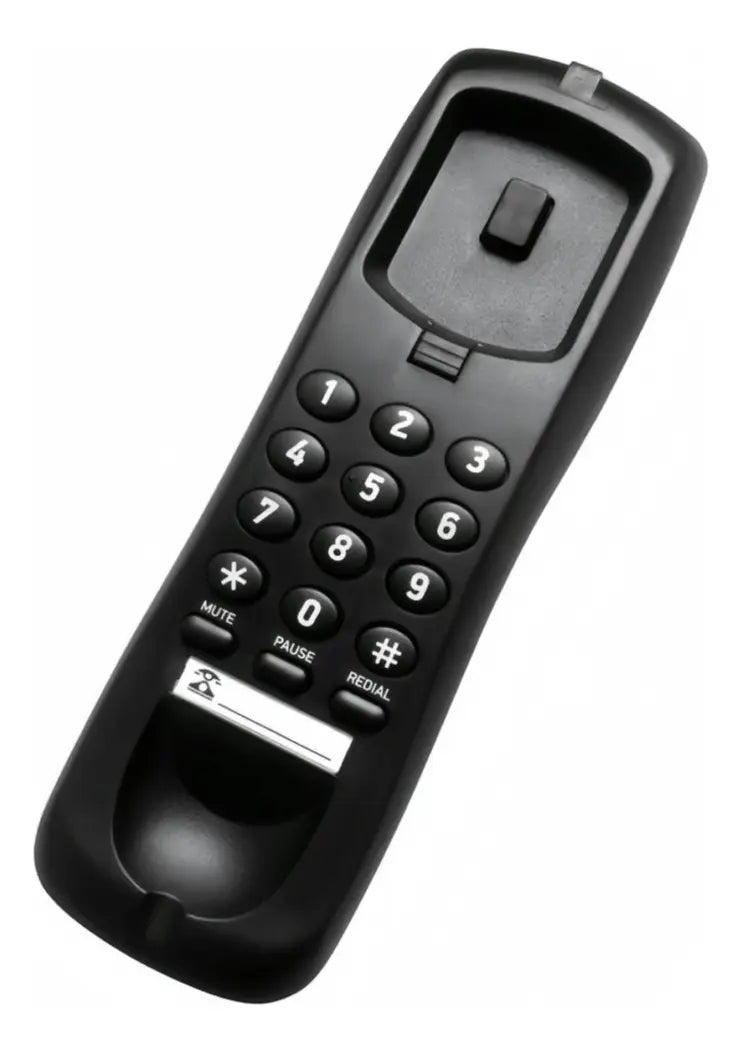 Teléfono Fijo Alambrico Casa Teléfono De Pared Oficina Negro