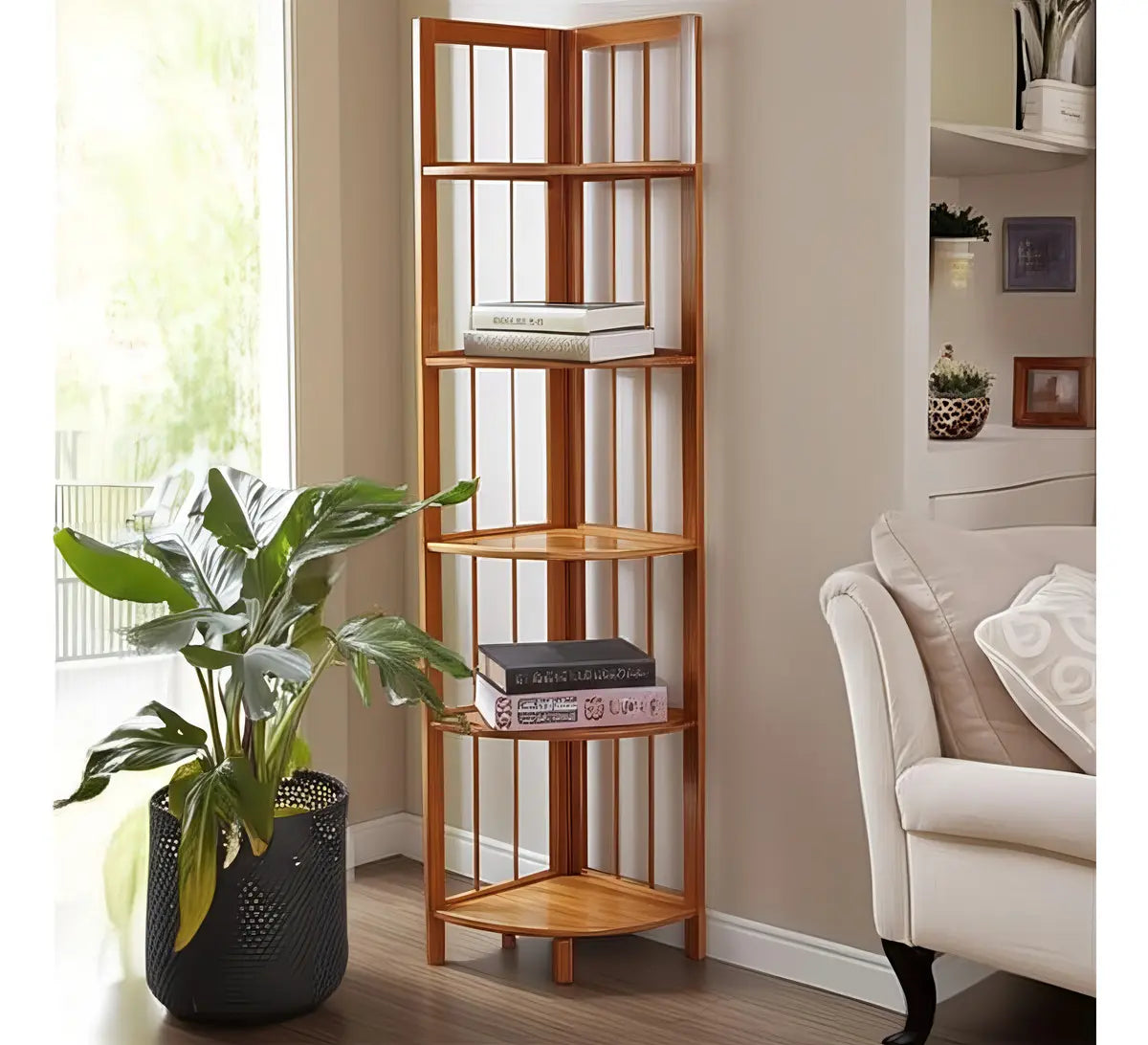 Mueble Esquinero De Bambu Repisa Moderno