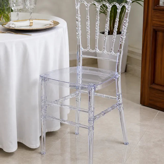 Silla Transparente Para Fiestas Cuadrada Excelente Calidad