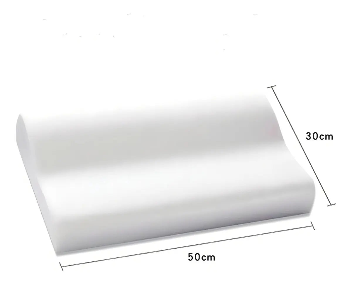 Almohada espuma memoria cervical viscoelastica ortopedica color blanco