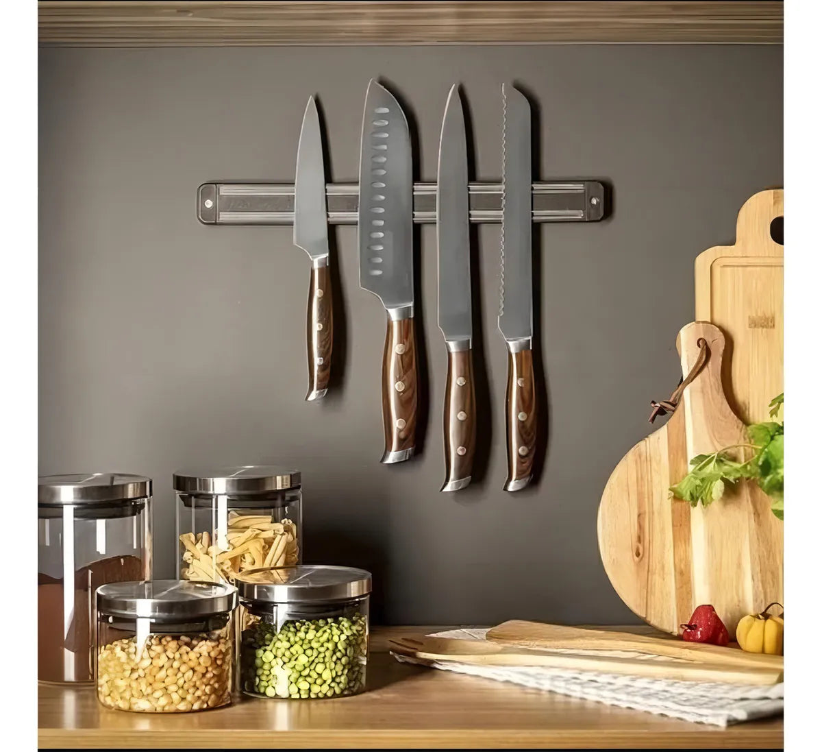 Soporte De Barra Para Cuchillos, Herramientas Magnéticas, 55cm