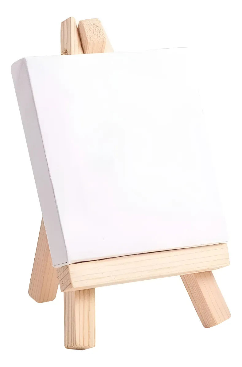 Lienzo Con Caballete Trípode 30x23cm