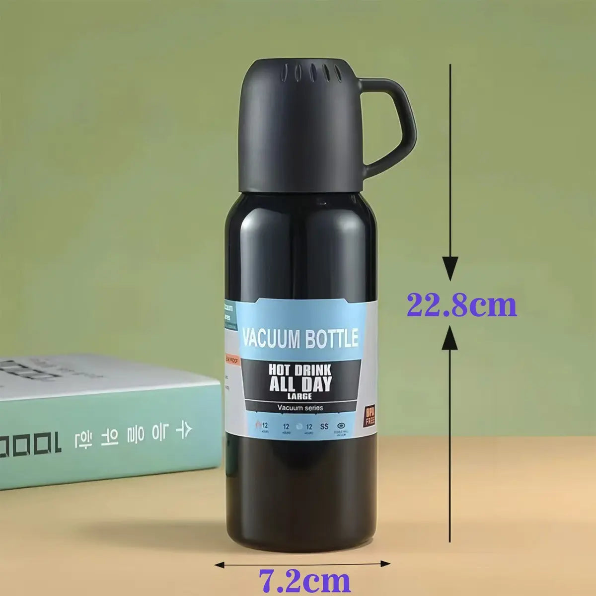 Termo Acero Inoxidable 500ml 3 Tazas Café Frío/caliente