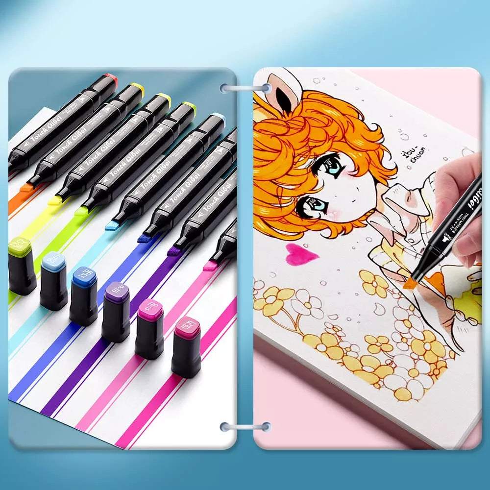 Marcadores doble punta x60