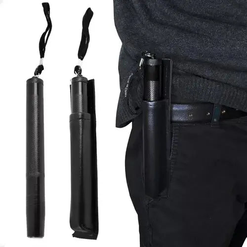 Cachiporra Bastón Extensible Retractil Defensa Vara Funda
