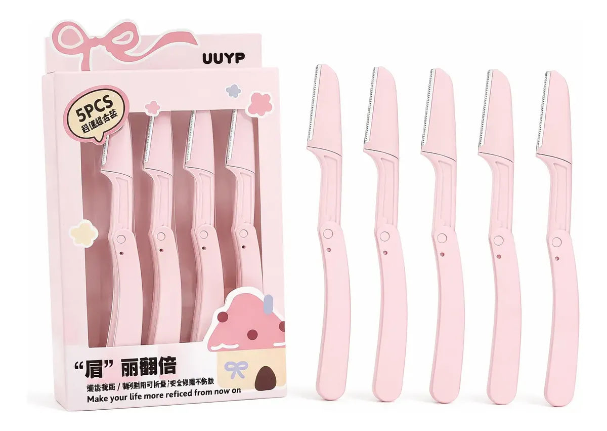 Set X5 Perfilador Facial Mujer Cejas Y Vello Facial Plegable