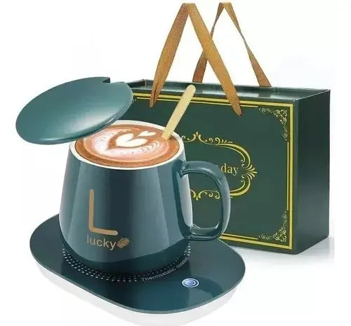 Taza Cerámica Con Calentador Inteligente Líquidos Usb