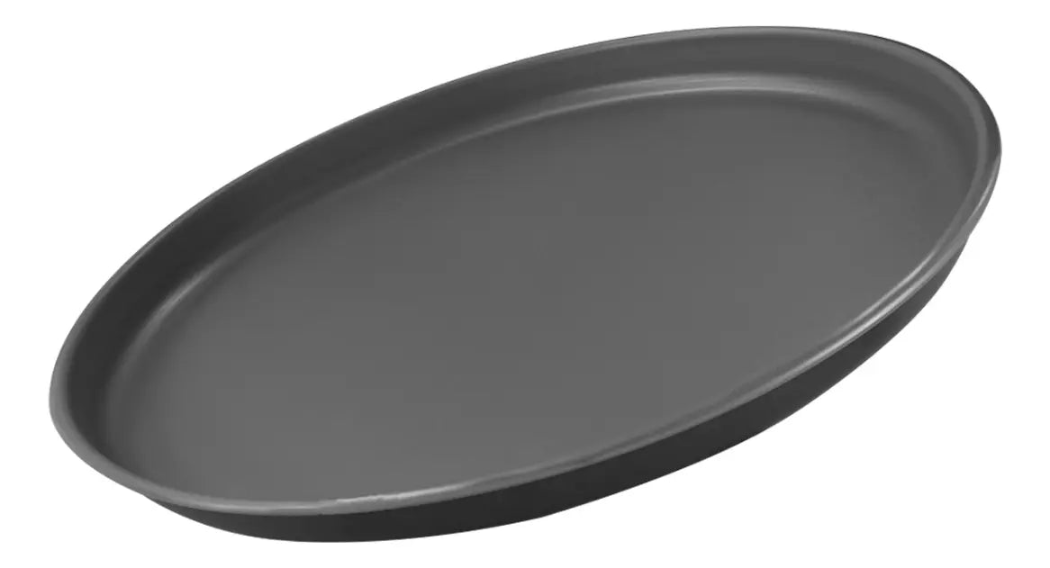 Molde Para Pizza Tramontina De Aluminio De 30 Cm, Color Negr
