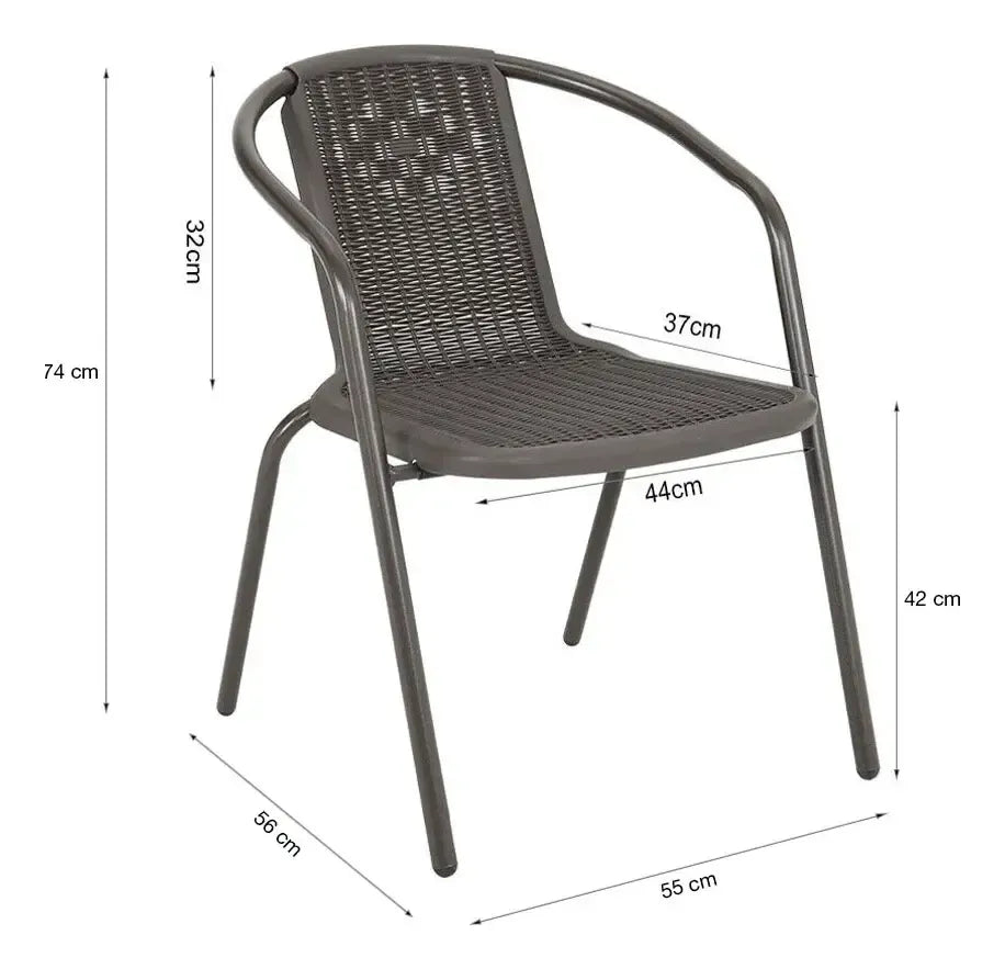 Juego De Jardin 2 Sillas Ratan Mejor Precio