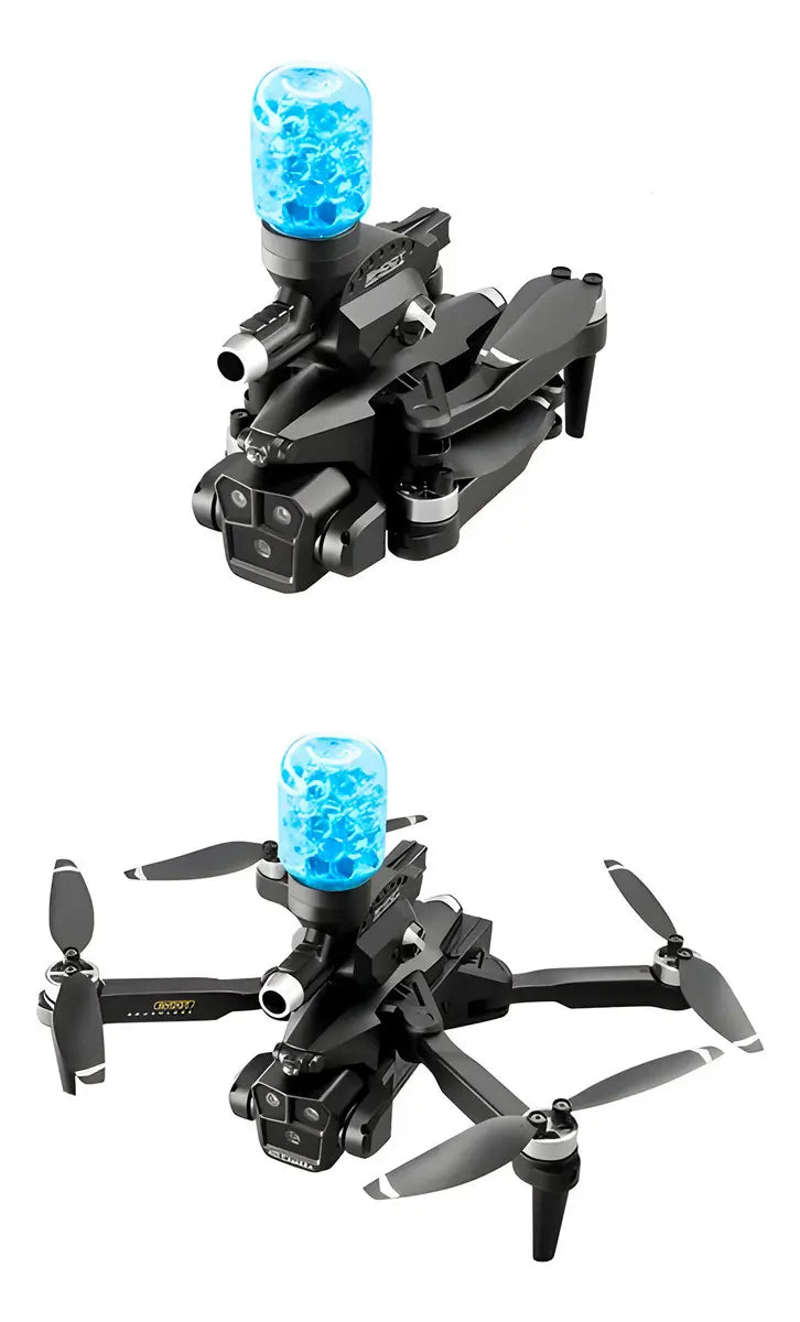 Drone 360 Control Cámara Lanzador Balas Hidrogel De Combate