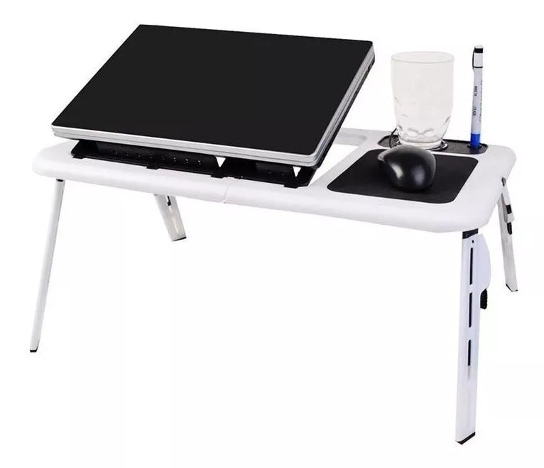 Mesa laptop gamer con cooler y inclinacion