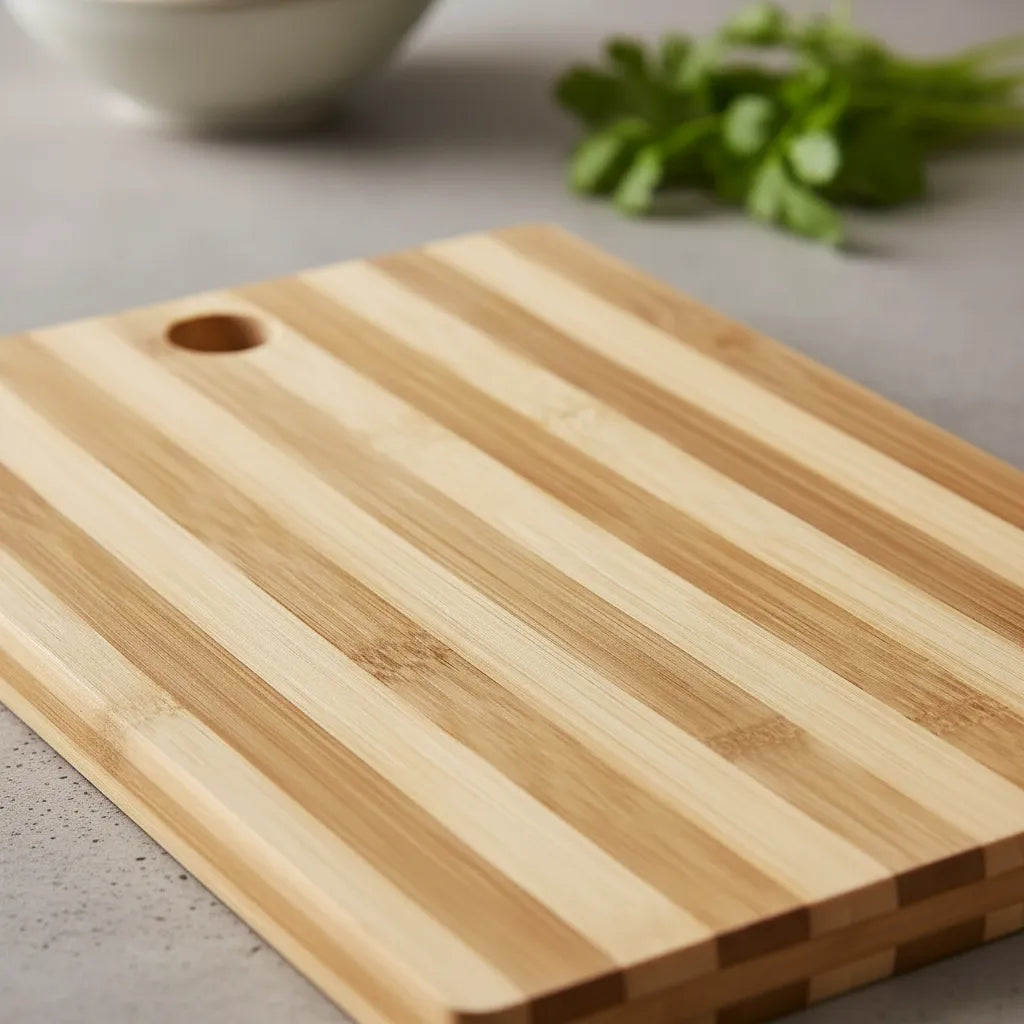 Tabla De Madera Para Picar O Asado 36x26cm Marrón Con Manija