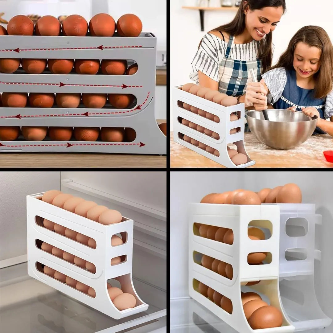 Huevera Organizador Dispensador De Huevo Para 20 A 25 Huevos