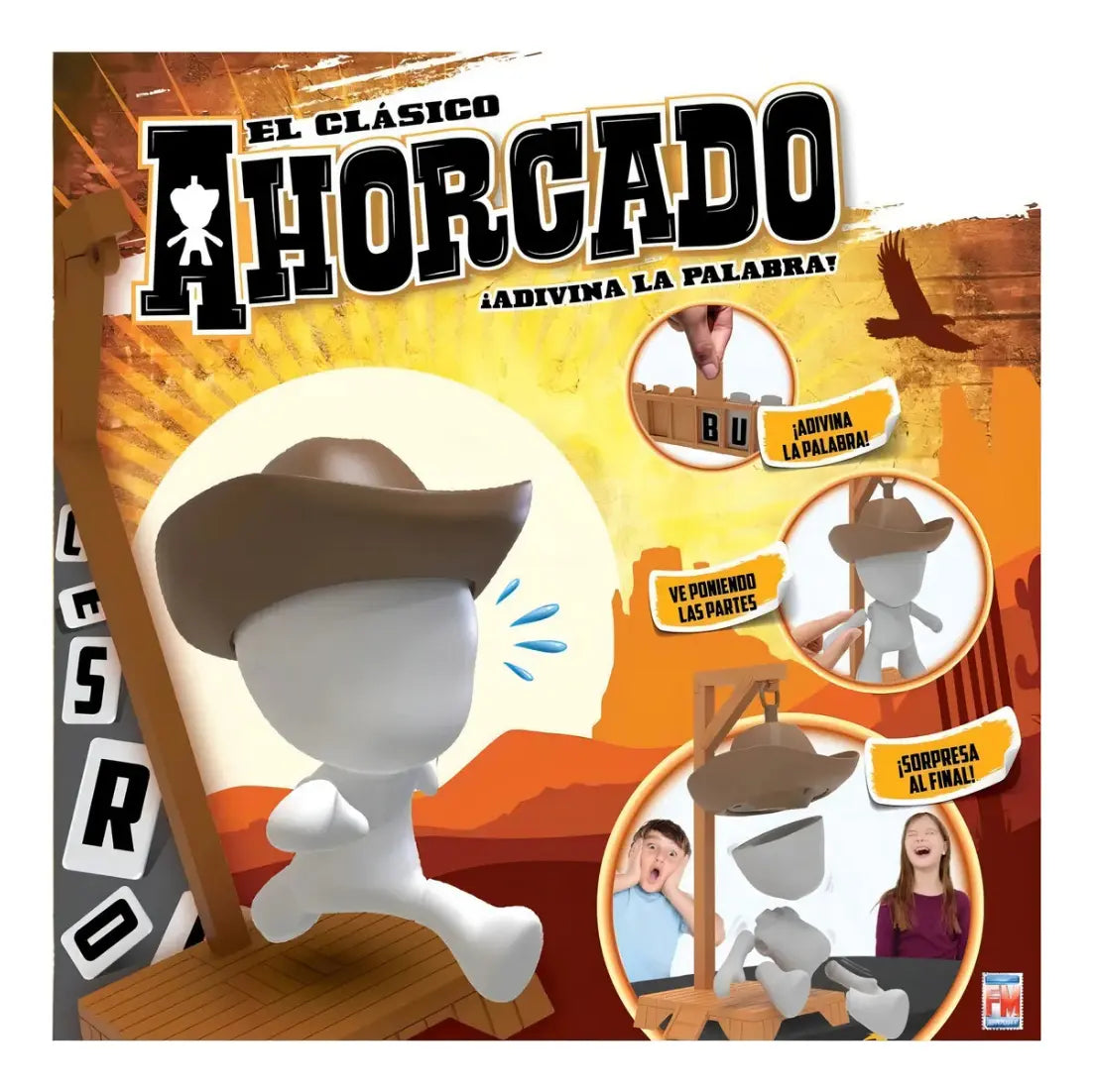 Juego de Mesa El Ahorcado Clásico con Letras y Figura para Niños desde 6 Años