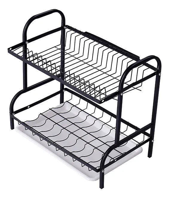 Escurridor Secador Platos Vajilla Cocina 2 Nivel Acero Inox