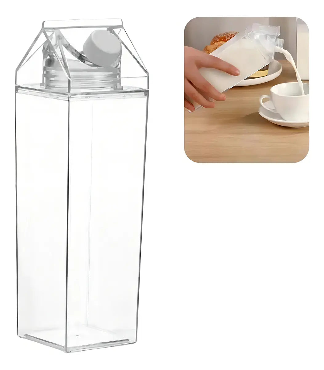 Botella de acrílico Ganga Shop Botella Lehce con capacidad de 1L color transparente