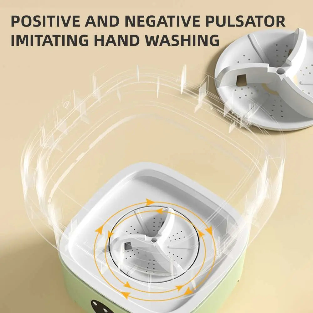 Mini Lavadora Marvo Portátil Plegable 9l Cesto Centrifugador