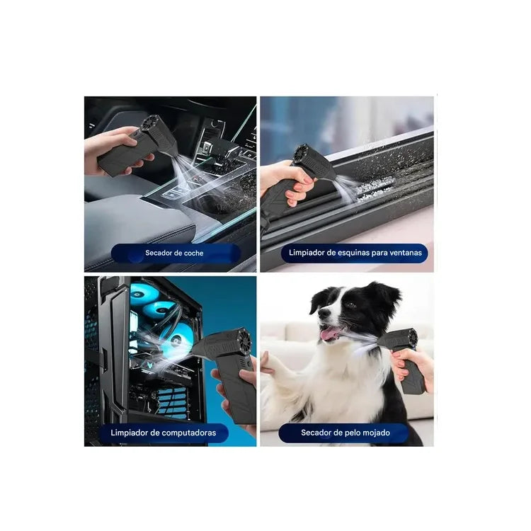 Mini Ventilador Soplador Seco Manual Súper Potente Portatil