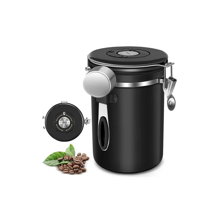 Contenedor Frasco Hermético De Café Sellado Al Vacío 1,5 Lts